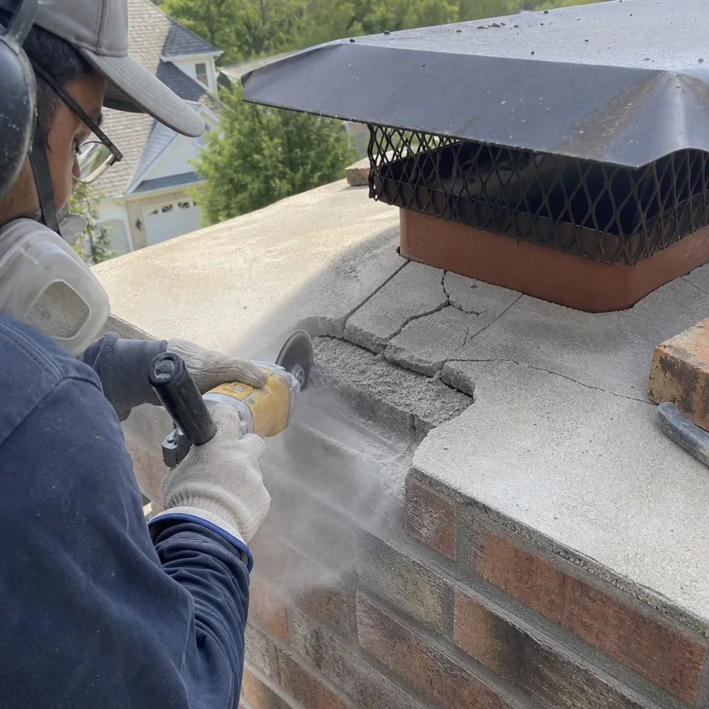 Chimney Cap & Crown Installation